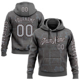 Custom Gray Brown 3D Pattern Design Ethnic Tribal Sportswear Pullover Sweatshirt Hoodie