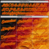 Custom Black Red-Yellow 3D Pattern Design Gradient Ethnic Tribal Sportswear Pullover Sweatshirt Hoodie