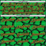 Custom Stitched Green Navy-Gold 3D Pattern Design Crocodile Skin Print Sportswear Pullover Sweatshirt Hoodie