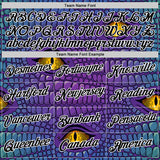 Custom Stitched Purple Black-White 3D Pattern Design Crocodile Skin Print Sportswear Pullover Sweatshirt Hoodie