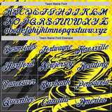 Custom Stitched Yellow Navy Black-White 3D Pattern Design Snake Skin Print Sportswear Pullover Sweatshirt Hoodie