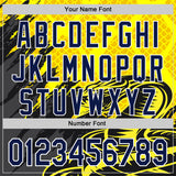 Custom Stitched Yellow Navy Black-White 3D Pattern Design Snake Skin Print Sportswear Pullover Sweatshirt Hoodie