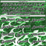 Custom Stitched Green Black-White 3D Pattern Design Snake Skin Print Sportswear Pullover Sweatshirt Hoodie