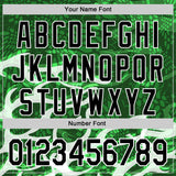 Custom Stitched Green Black-White 3D Pattern Design Snake Skin Print Sportswear Pullover Sweatshirt Hoodie