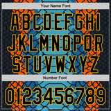 Custom Stitched Blue Black Orange-Yellow 3D Pattern Design Snake Skin Print Sportswear Pullover Sweatshirt Hoodie