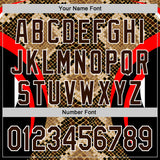 Custom Stitched Old Gold Brown Black Red-White 3D Pattern Design Snake Skin Print Sportswear Pullover Sweatshirt Hoodie