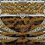 Custom Stitched Black Brown Cream-Yellow 3D Pattern Design Snake Skin Print Sportswear Pullover Sweatshirt Hoodie