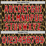 Custom Stitched Old Gold Red Brown-White 3D Pattern Design Snake Skin Print Sportswear Pullover Sweatshirt Hoodie