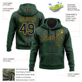 Custom Stitched Green Navy Black-Gold 3D Pattern Design Snake Skin Print Sportswear Pullover Sweatshirt Hoodie