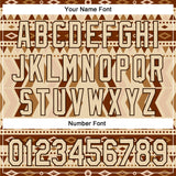 Custom City Cream Brown 3D Pattern Design Western Cowboy Tribal Ethnic Sports Pullover Sweatshirt Hoodie