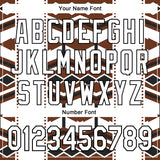 Custom White Brown-Black 3D Pattern Design Western Cowboy Tribal Ethnic Sports Pullover Sweatshirt Hoodie