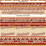 Custom City Cream Burgundy 3D Pattern Design Western Cowboy Tribal Ethnic Sports Pullover Sweatshirt Hoodie