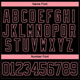 Custom Black Medium Pink-White 3D Splash Hockey Lace Neck Jersey