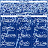 Custom Royal Light Blue-White 3D Splash Hockey Lace Neck Jersey