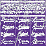 Custom Purple White-Gray 3D Splash Hockey Lace Neck Jersey