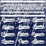 Custom Navy White-Gray 3D Splash Hockey Lace Neck Jersey