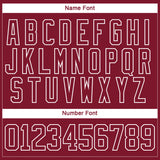 Custom Crimson Yellow-White 3D Splash Hockey Lace Neck Jersey