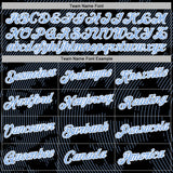 Custom Stitched Black Light Blue-White 3D Pattern Design Curve Lines Sports Pullover Sweatshirt Hoodie