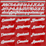 Custom Stitched Red Gray-White 3D Pattern Design Curve Lines Sports Pullover Sweatshirt Hoodie