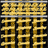 Custom Stitched Black Gold-White 3D Pattern Design Abstract Shape Sports Pullover Sweatshirt Hoodie