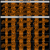 Custom Stitched Black Bay Orange 3D Pattern Design Abstract Shape Sports Pullover Sweatshirt Hoodie