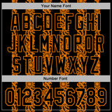 Custom Stitched Black Bay Orange 3D Pattern Design Abstract Shape Sports Pullover Sweatshirt Hoodie