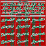 Custom Stitched Red Kelly Green-White 3D Pattern Design Abstract Shape Sports Pullover Sweatshirt Hoodie