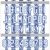 Custom Stitched White Royal 3D Pattern Design Abstract Shape Sports Pullover Sweatshirt Hoodie