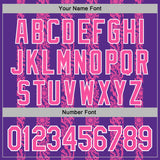 Custom Stitched Purple Pink-White 3D Pattern Design Abstract Shape Sports Pullover Sweatshirt Hoodie