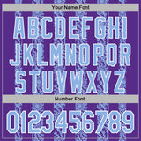 Custom Stitched Purple Light Blue-White 3D Pattern Design Abstract Shape Sports Pullover Sweatshirt Hoodie