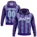 Custom Stitched Purple Light Blue-White 3D Pattern Design Abstract Shape Sports Pullover Sweatshirt Hoodie