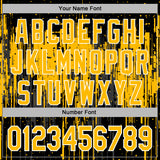 Custom Stitched Black Gold-White 3D Pattern Design Dripping Splatter Sports Pullover Sweatshirt Hoodie