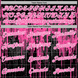 Custom Stitched Black Pink-White 3D Pattern Design Dripping Splatter Sports Pullover Sweatshirt Hoodie