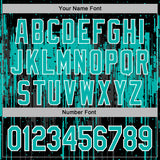 Custom Stitched Black Aqua-White 3D Pattern Design Dripping Splatter Sports Pullover Sweatshirt Hoodie