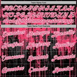 Custom Stitched Black Neon Pink-White 3D Pattern Design Dripping Splatter Sports Pullover Sweatshirt Hoodie