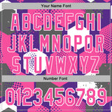 Custom Stitched Purple Pink-White 3D Pattern Design Geometric Shape Sports Pullover Sweatshirt Hoodie
