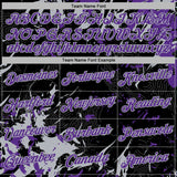 Custom Stitched Black Purple-Gray 3D Pattern Design Splash Sports Pullover Sweatshirt Hoodie
