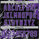 Custom Stitched Black Purple-Gray 3D Pattern Design Splash Sports Pullover Sweatshirt Hoodie