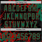 Custom Stitched Black Kelly Green-Red 3D Pattern Design Splash Sports Pullover Sweatshirt Hoodie