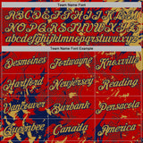 Custom Stitched Red Old Gold-Navy 3D Pattern Design Splash Sports Pullover Sweatshirt Hoodie