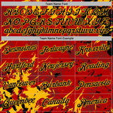 Custom Stitched Red Black-Gold 3D Pattern Design Splash Sports Pullover Sweatshirt Hoodie