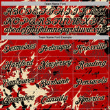 Custom Stitched Red Black-Cream 3D Pattern Design Splash Sports Pullover Sweatshirt Hoodie