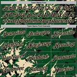 Custom Stitched Green Black-Cream 3D Pattern Design Splash Sports Pullover Sweatshirt Hoodie