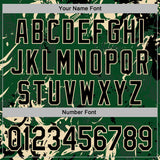 Custom Stitched Green Black-Cream 3D Pattern Design Splash Sports Pullover Sweatshirt Hoodie