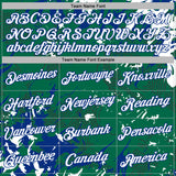 Custom Stitched Kelly Green White-Royal 3D Pattern Design Splash Sports Pullover Sweatshirt Hoodie