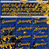 Custom Stitched Royal Gold-Black 3D Pattern Design Splash Sports Pullover Sweatshirt Hoodie