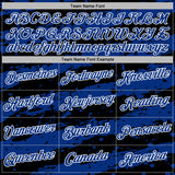 Custom Stitched Black Royal-White 3D Pattern Design Splash Torn Paper Style Sports Pullover Sweatshirt Hoodie