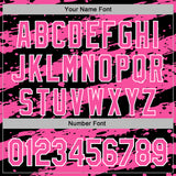 Custom Stitched Black Pink-White 3D Pattern Design Splash Torn Paper Style Sports Pullover Sweatshirt Hoodie