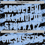 Custom Stitched Black Light Blue-White 3D Pattern Design Splash Torn Paper Style Sports Pullover Sweatshirt Hoodie