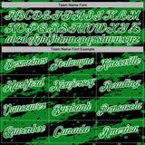 Custom Stitched Black Grass Green-White 3D Pattern Design Splash Torn Paper Style Sports Pullover Sweatshirt Hoodie